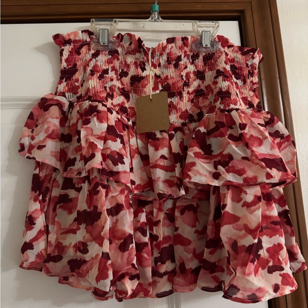 Blu Pepper Tiered Ruffle Skirt